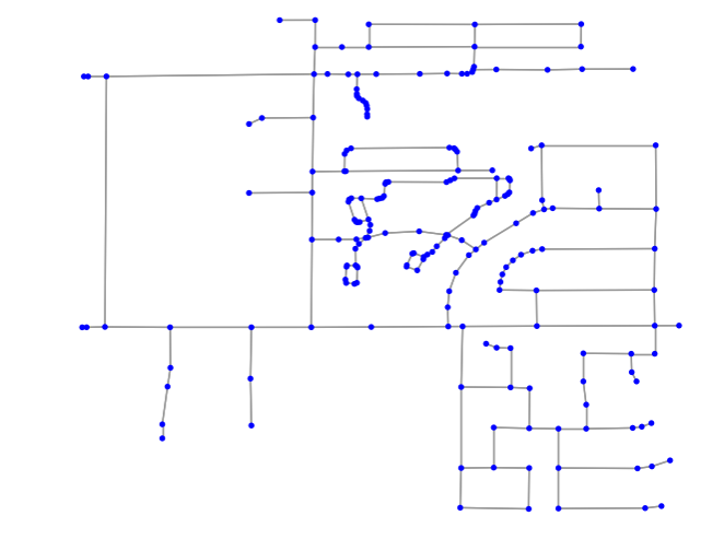 OSMnx: Arizona suburb before simplifying - networkx street network in Python
from OpenStreetMap