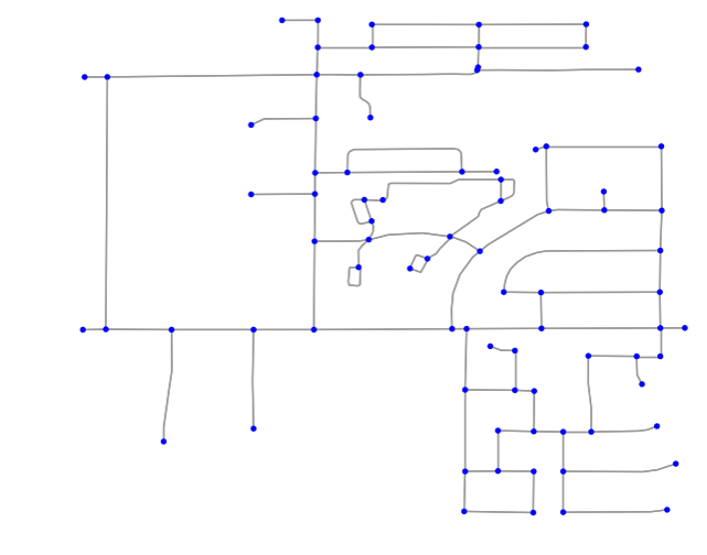 OSMnx: Arizona suburb after simplifying - networkx street network in Python
from OpenStreetMap