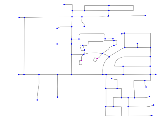 OSMnx: Arizona suburb after simplifying - networkx street network in Python
from OpenStreetMap
