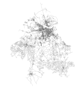 OSMnx: Belgrade Serbia networkx street network in Python from
OpenStreetMap