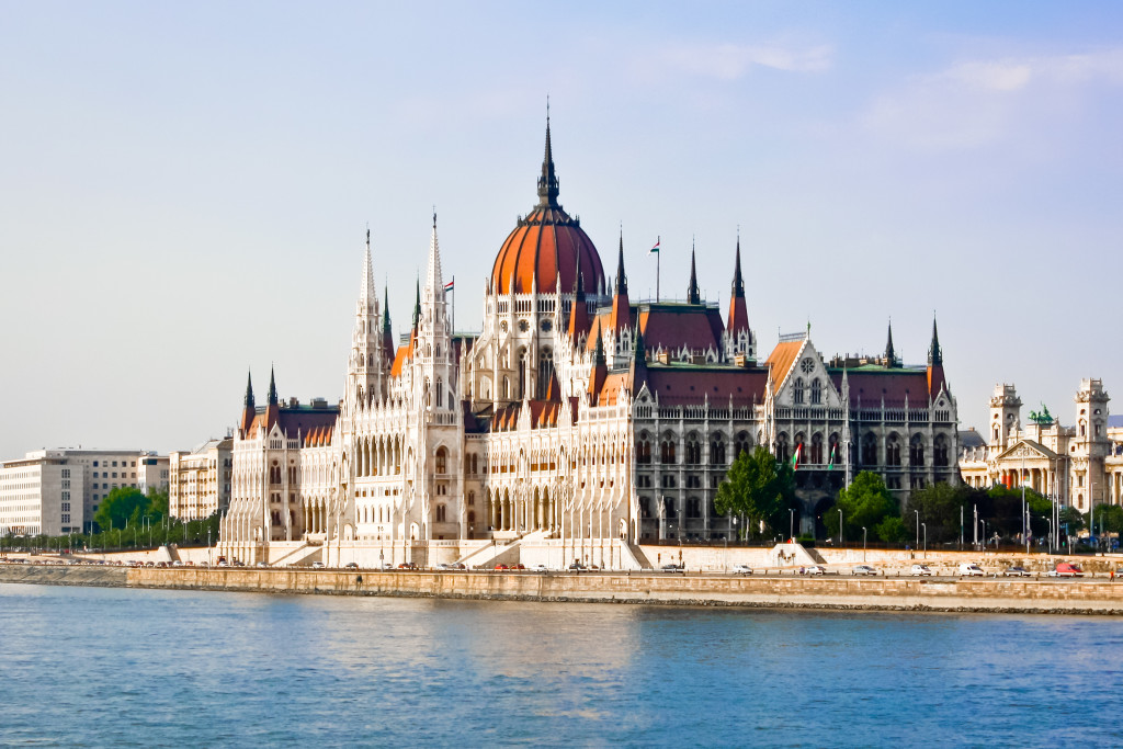 Hungarian Parliament Building in Budapest, Hungary