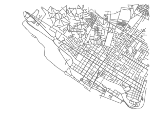 OSMnx: Maputo Mozambique networkx street network in Python from OpenStreetMap