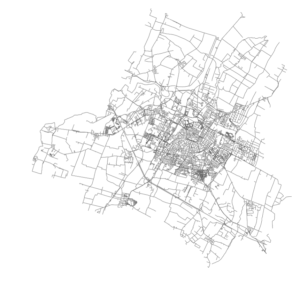 OSMnx: Modena Italy networkx street network in Python from OpenStreetMap