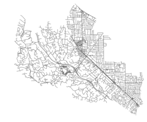 OSMnx: Silicon Valley street network in Python from OpenStreetMap