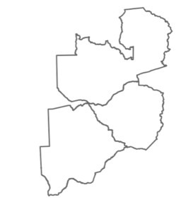 OSMnx: Botswana, Zambia, Zimbabwe national borders from OpenStreetMap