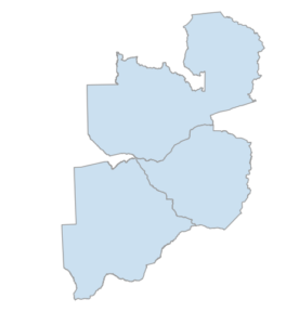 OSMnx: Botswana, Zambia, Zimbabwe national borders from OpenStreetMap