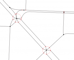 OSMnx intersection consolidation to merge nearby nodes together and rebuild graph topology by reconnecting edges to new merged node